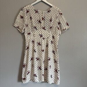 NWT ModCloth Retro Floral Boho Whimsigoth Rayon Fit & Flare Mini Dress - Size 14